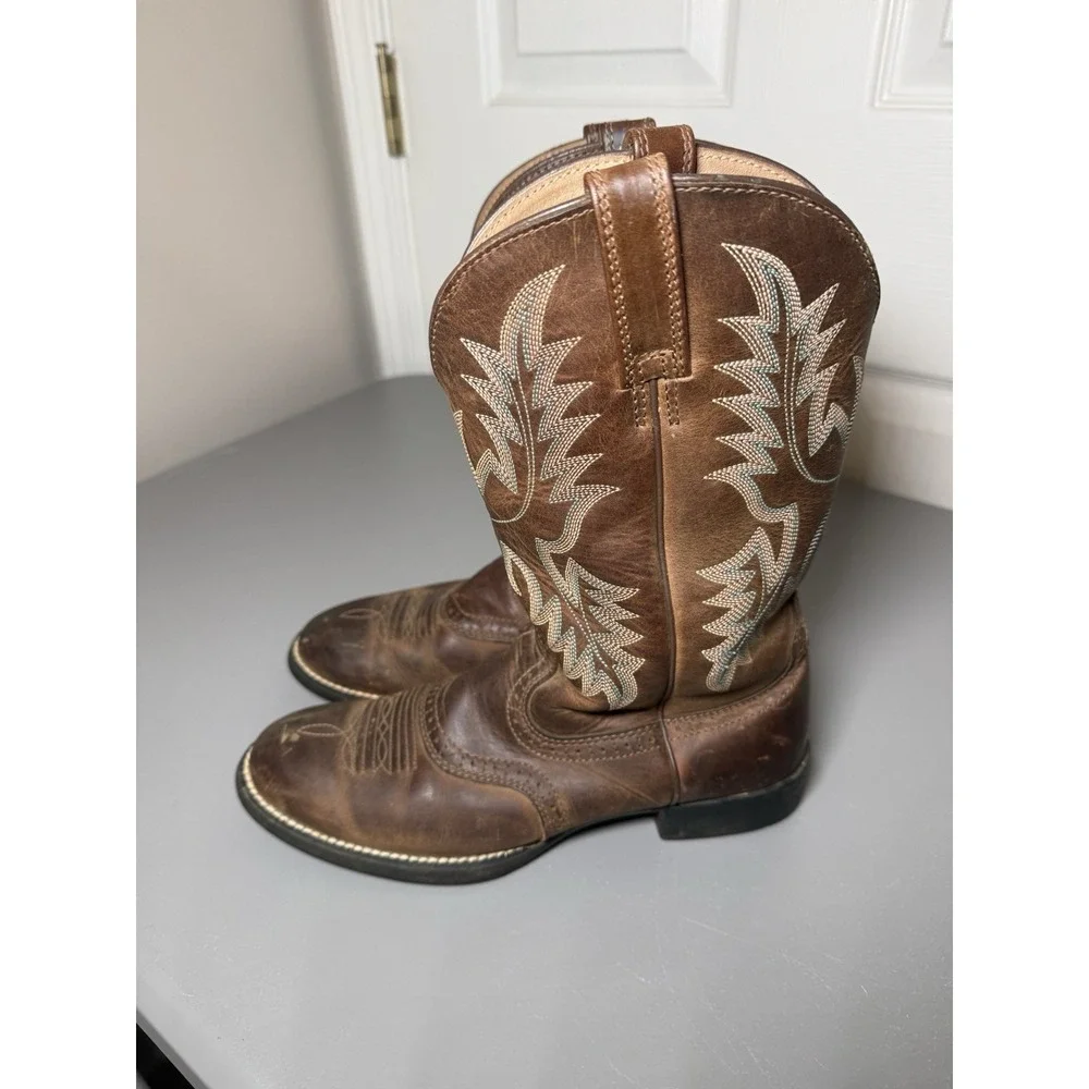 Ariat Heritage Stockman Women's 8.5B Western Cowboy Boots Driftwood Brown 29427